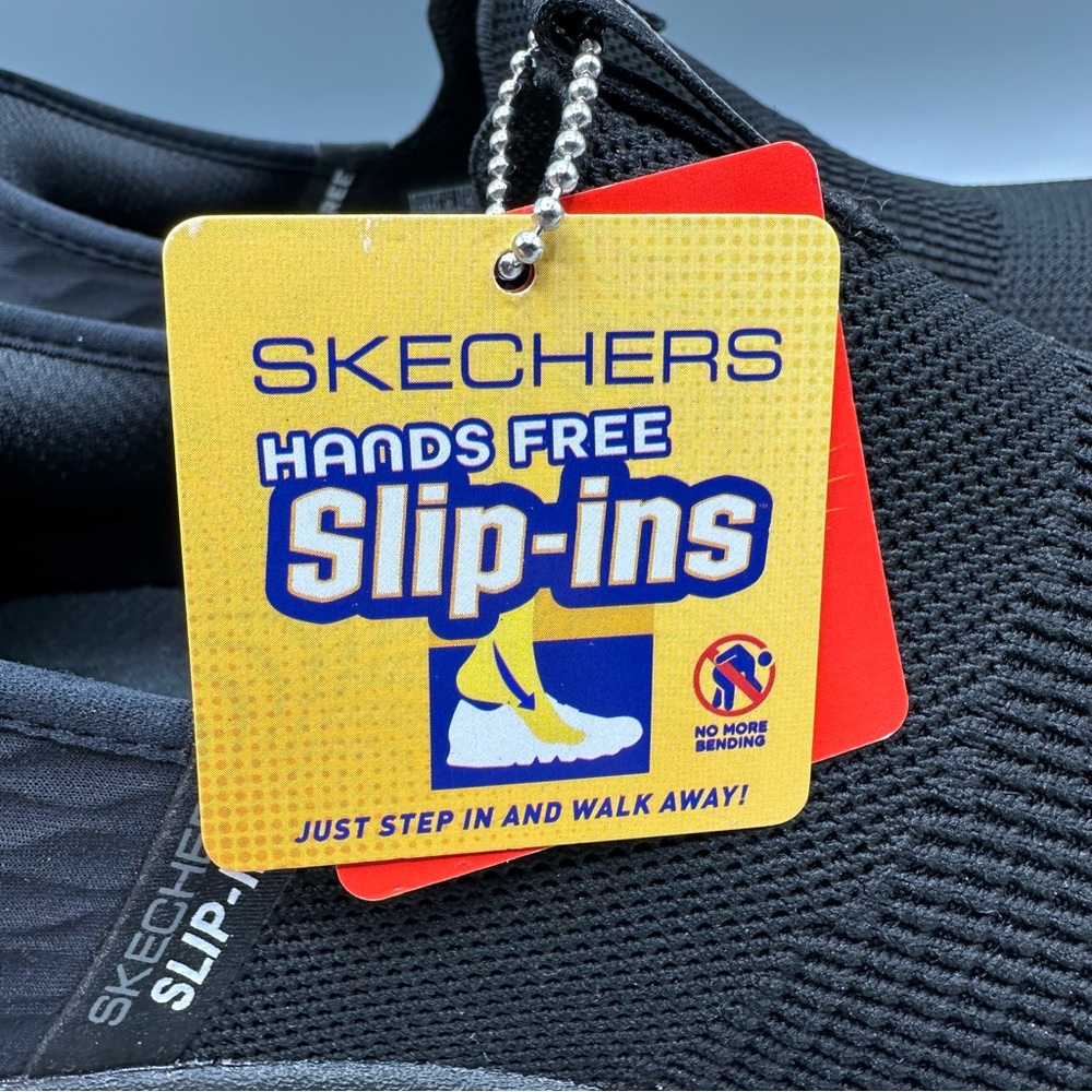 Skechers Slip-Ins Memory Foam Hands Free Wide Fit Men’s Size 10 Black - Picture 10 of 11